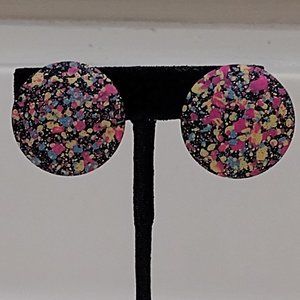 Multicolor Clip On Earrings